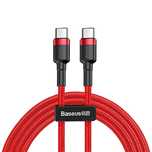 Kabel Baseus CATKLF-H09 USB-C - USB-C PD QC 60W 3A 480Mb/s 2m - czerwo