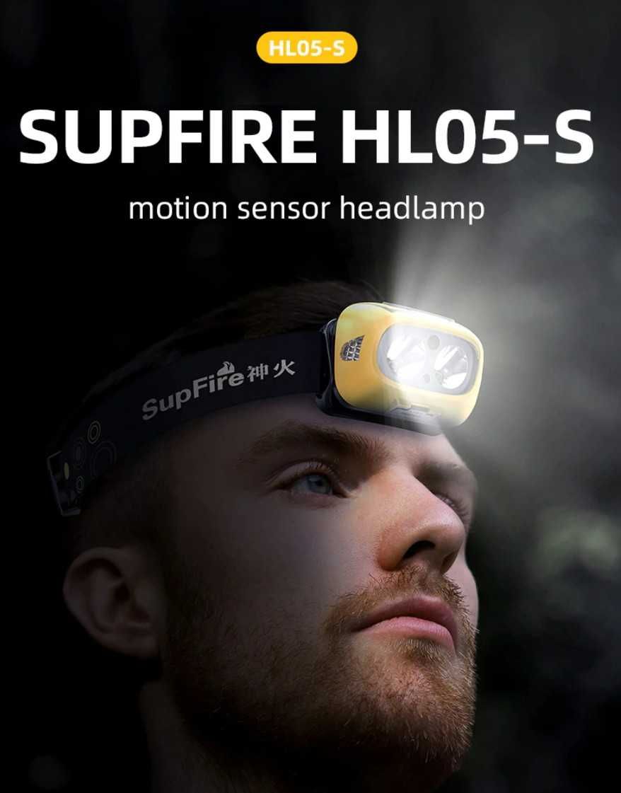 Потужний світлодіодний налобний ліхтар Supfire HL05-S 1800мА