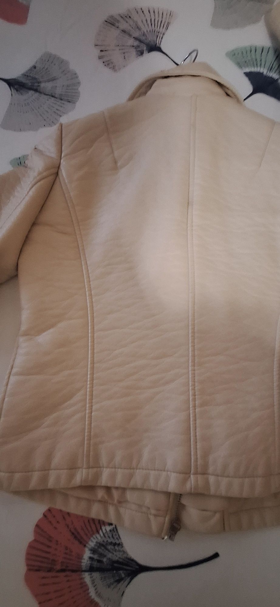 Bomber jacket zara basic bege ecopele