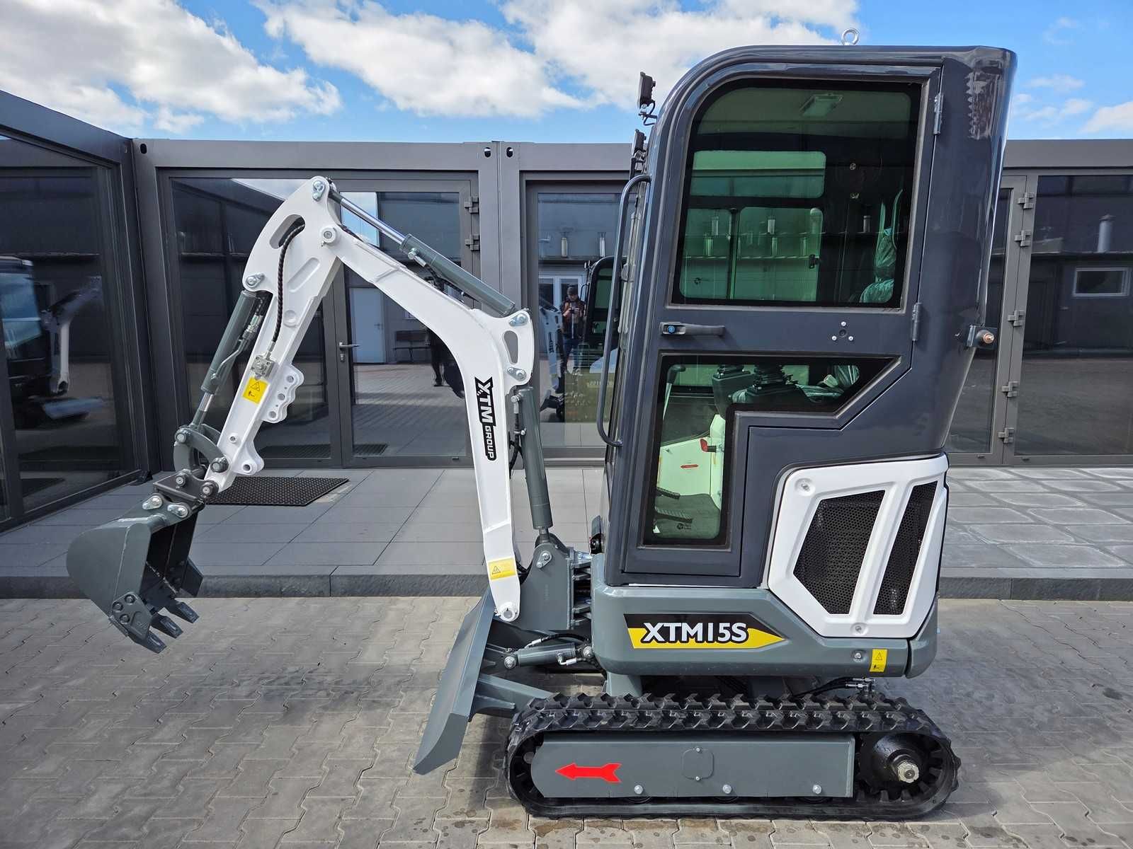 XTM X15s z kabiną 2025, Leasing, Raty Mini Koparka NOWA