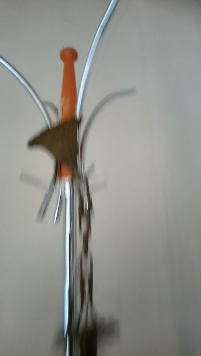 Żyrandol z mosiądzu PRL