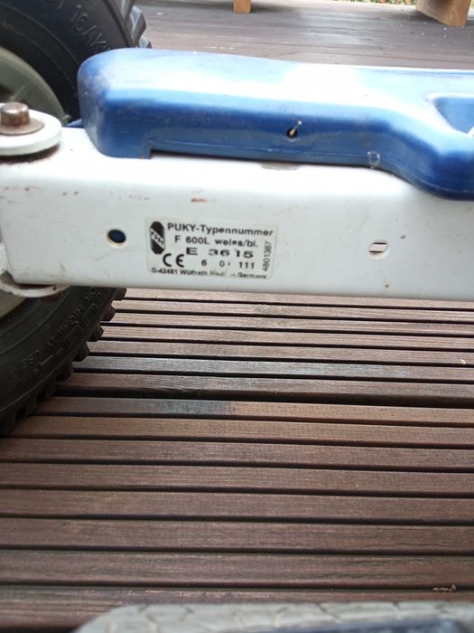 Gokart na pedała PUKY F600 L, regulowany fotel, wolne koło