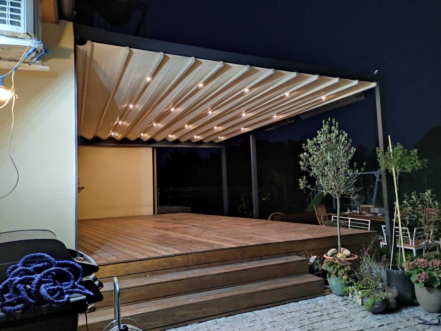 Pergola, dach składany automatycznie %wakacyjny rabat %