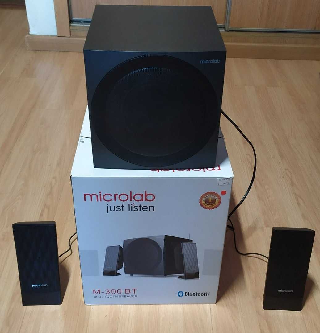 Colunas de Som Microlab 2.1 40W RMS Com Garantia
