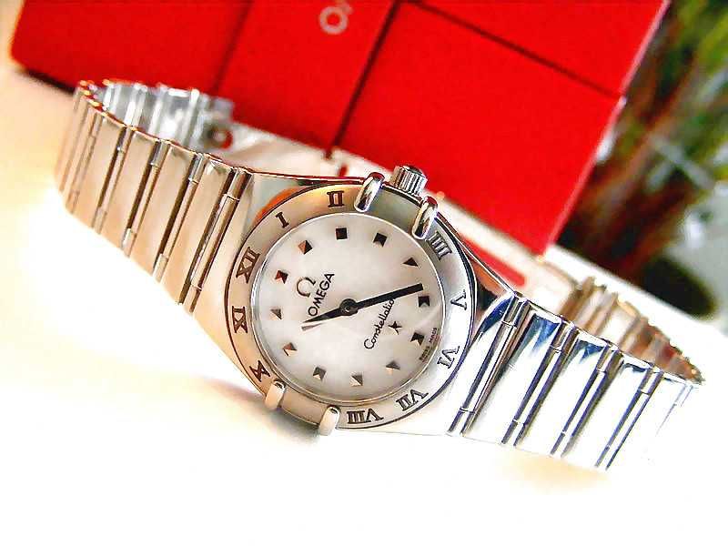Zegarek damski Omega Constellation My Choice (jak nowy, masa perłowa)