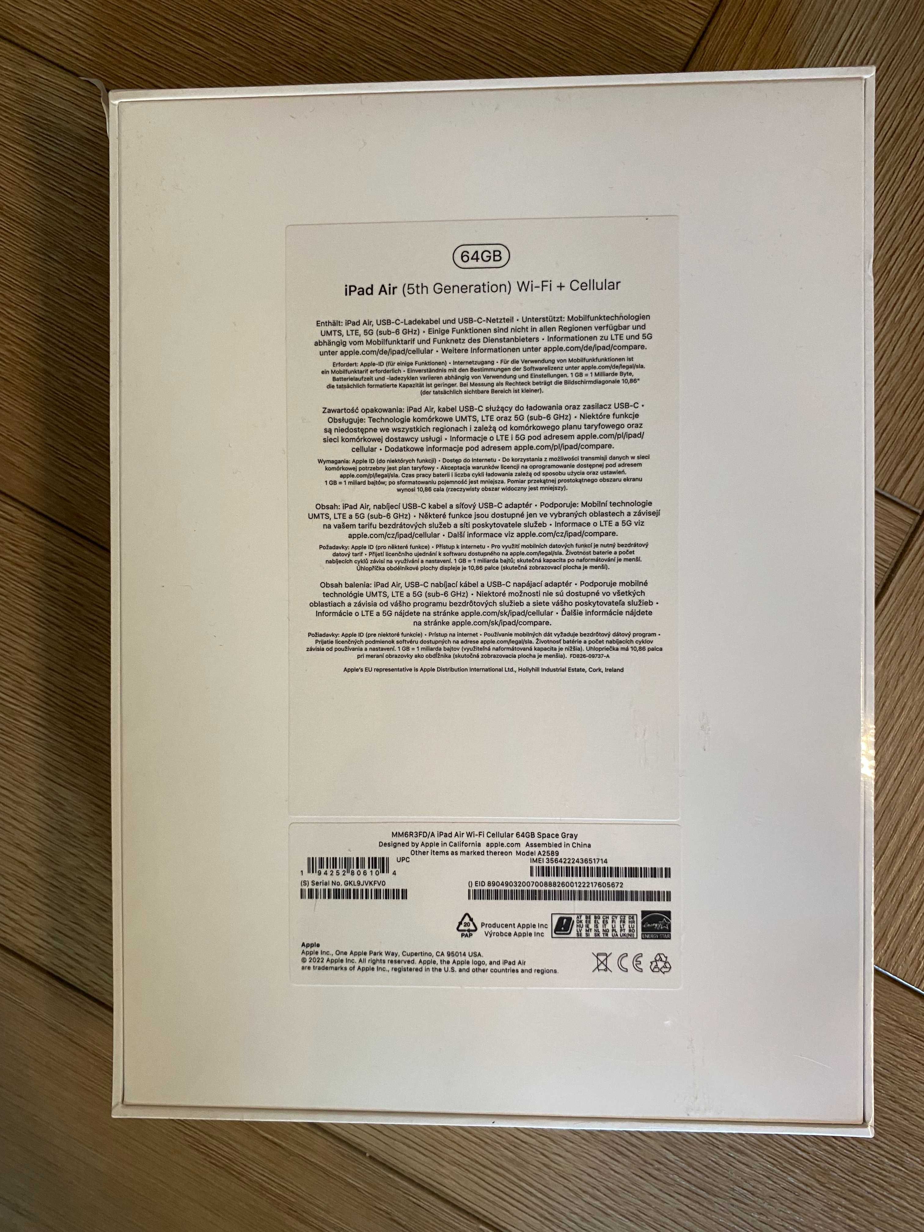 Nowy iPad Air 5. generacji Zafoliowany | GWIEZDNA SZAROŚĆ | Okazja!