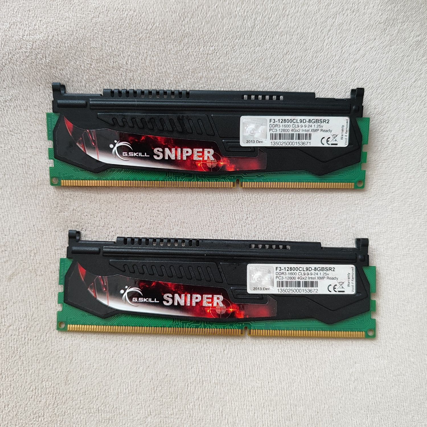 Оперативна пам'ять G.Skill sniper 16gb (2*8gb) DDR3-1600