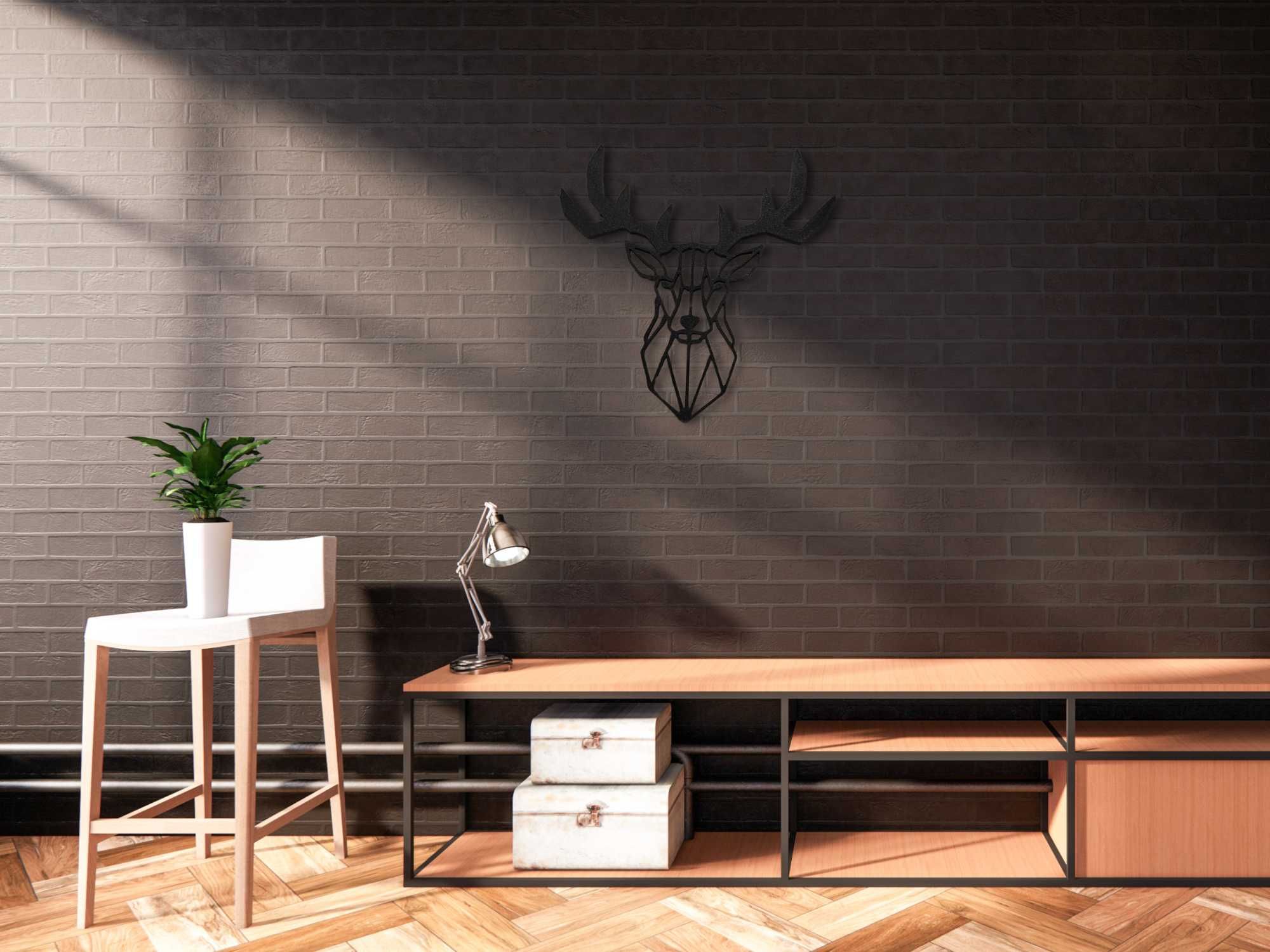 Obraz Ażurowy do Salonu Pokoju Dekoracja Ścienna PANEL JELEŃ 3D