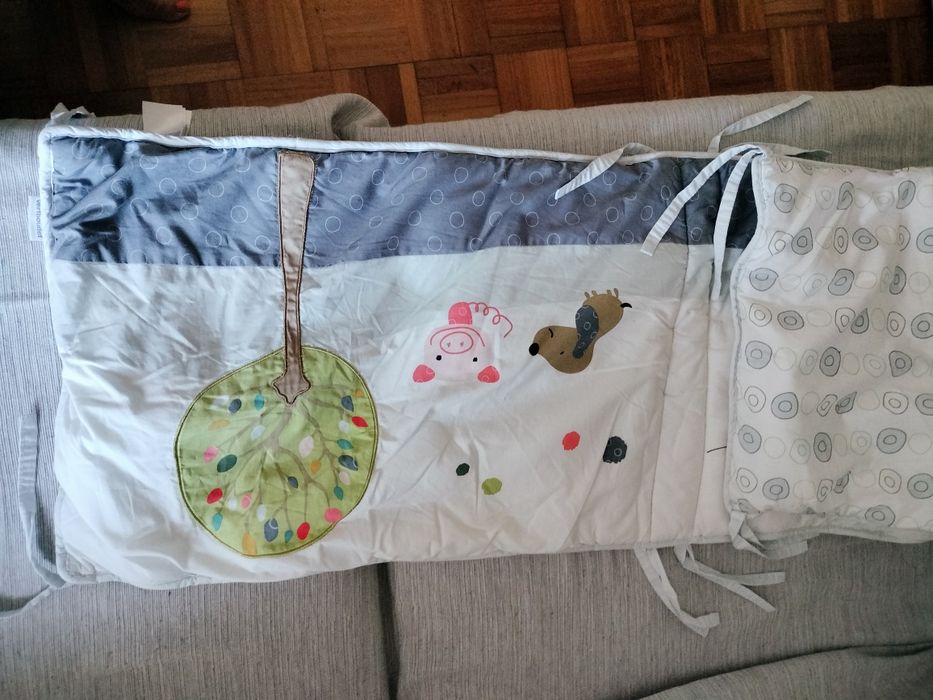 Proteção de berço e cama de grades