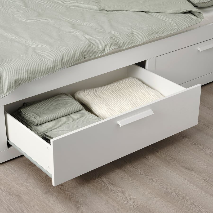 Ikea Nowa Brimnes Leżanka 2x materac Afjall Transport Rama Łóżka