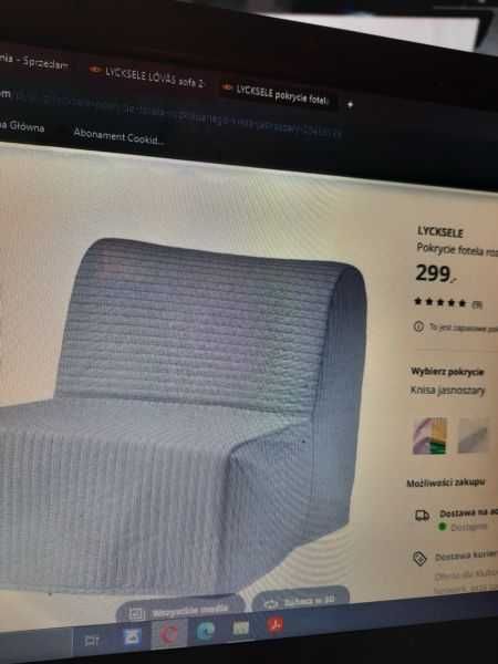 IKEA pokrycie sofy LYCKSELE