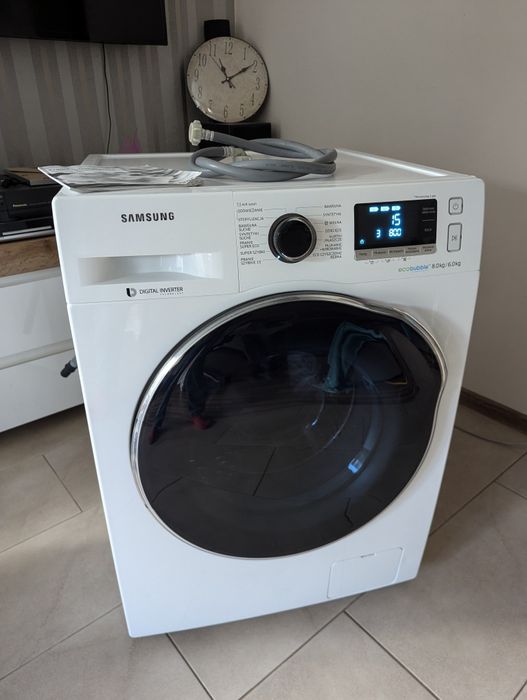 Pralko-suszarka SAMSUNG AI Control EcoBubble 8KG AddWash GWARANCJA