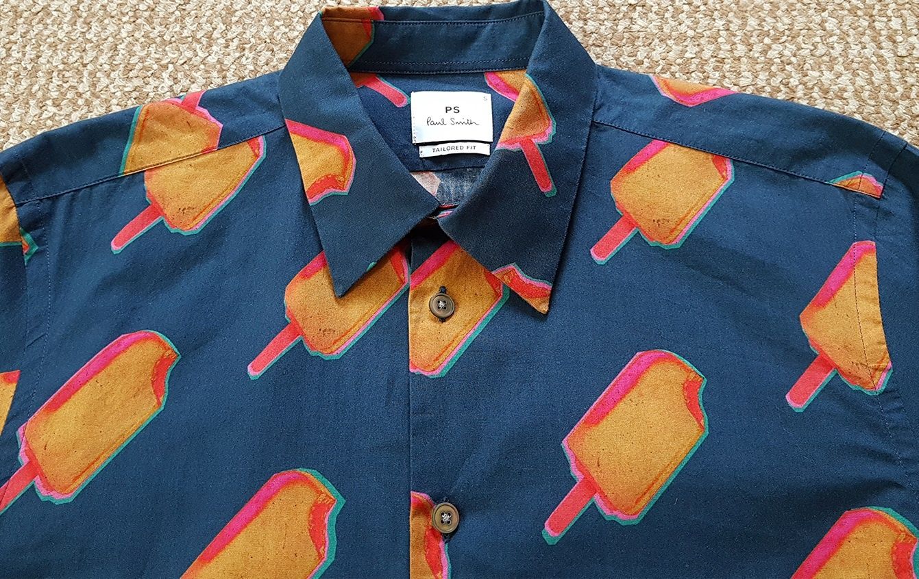 PAUL SMITH Ice Lolly Print Shirt рубашка tailored Оригинал S