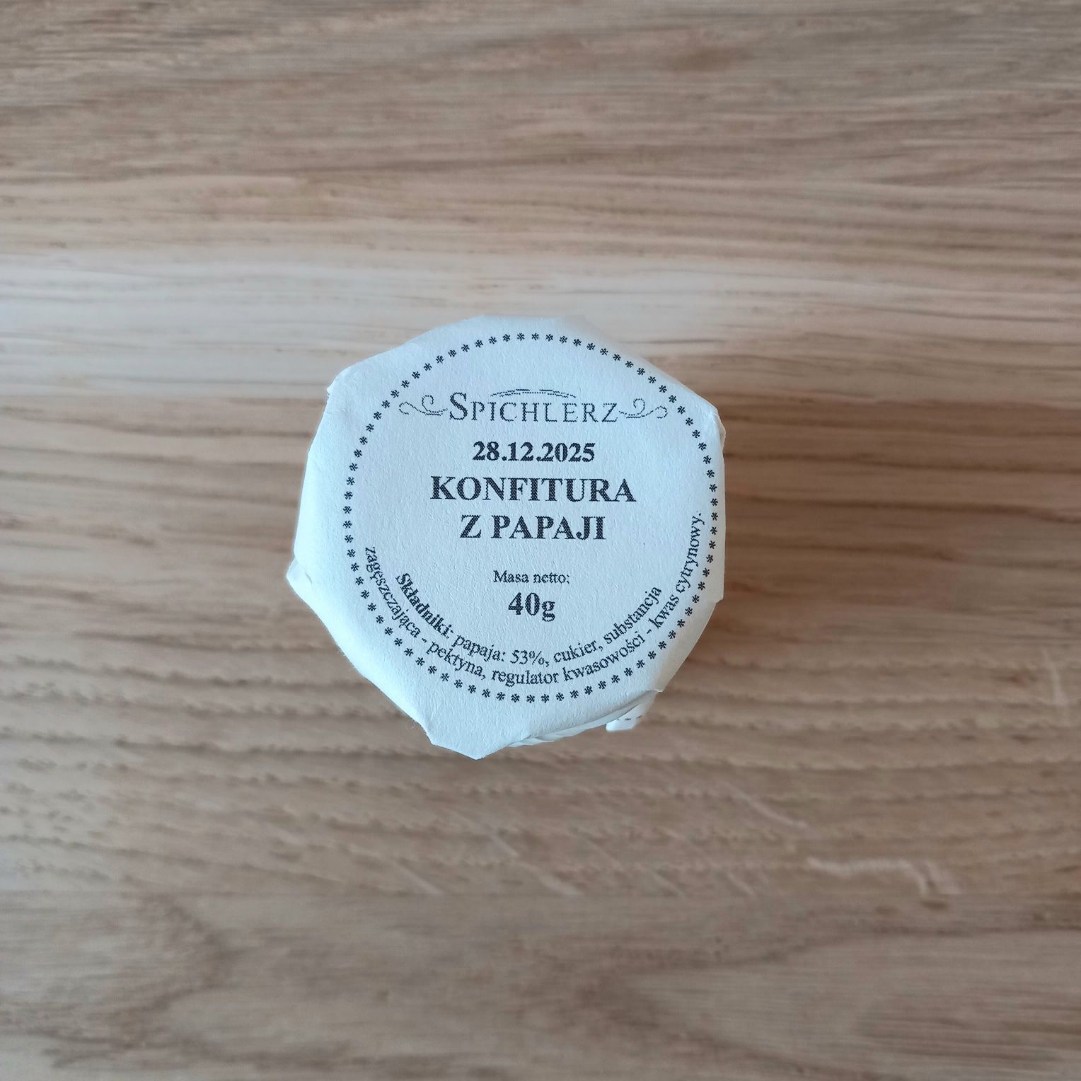 Mini konfitura z papaji 40g Spichlerz