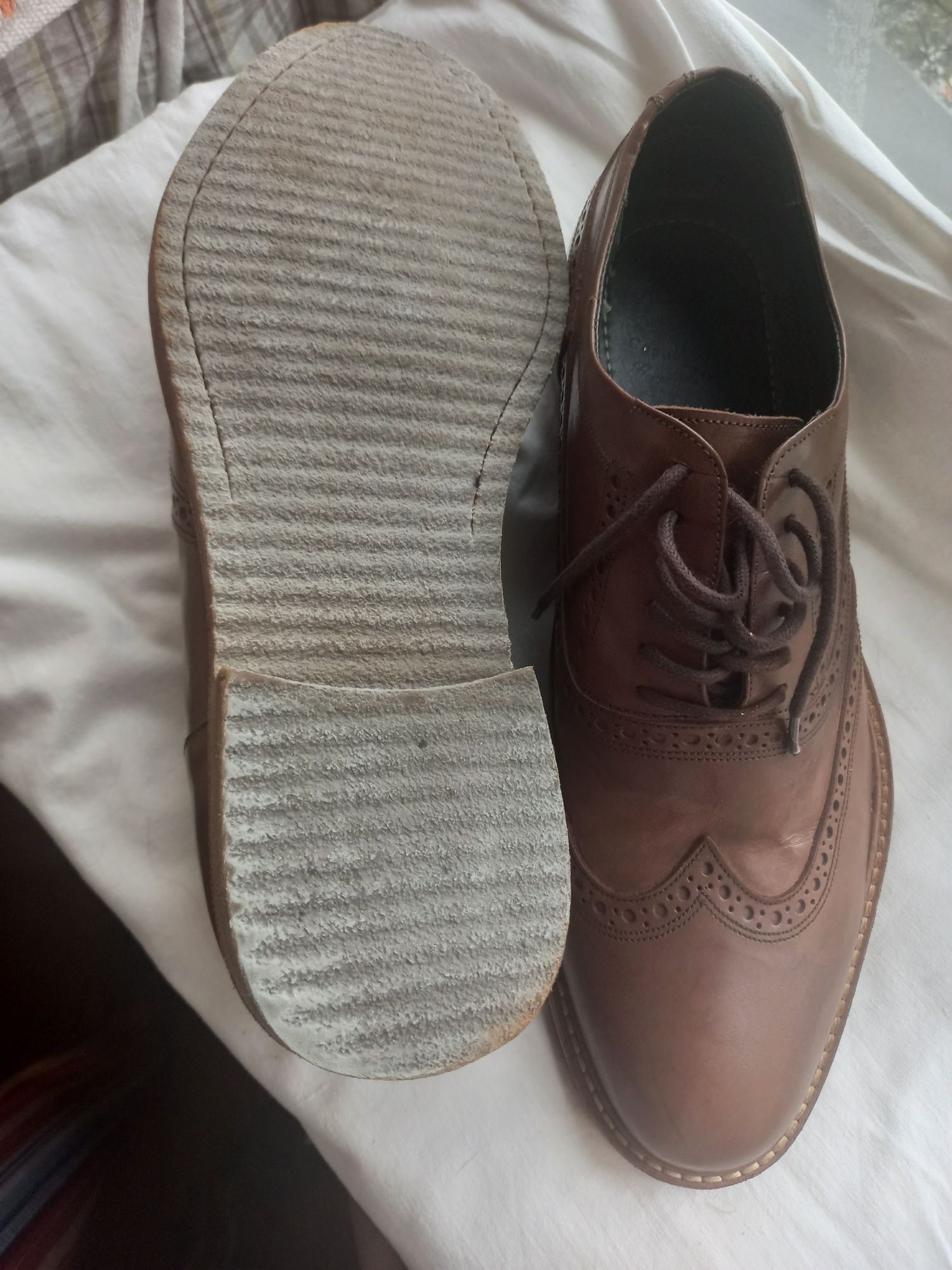 Туфли мужские коричневого цвета