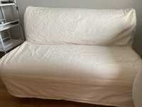 Sofá cama Ikea com colchão e estrado 140x200 cm + capa bege  NOVO