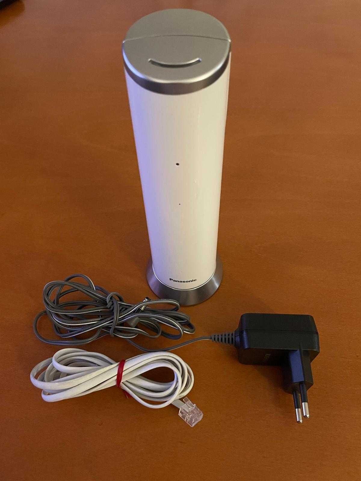 Telefone Sem Fios Panasonic Branco Elegante – Estilo para a Sua Casa!
