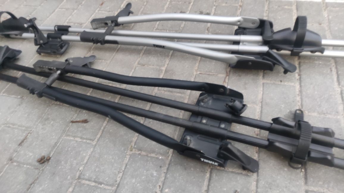 Uchwyty rowerowe na dach auta (relingi) Thule 530 i Thule 532 bagażnik