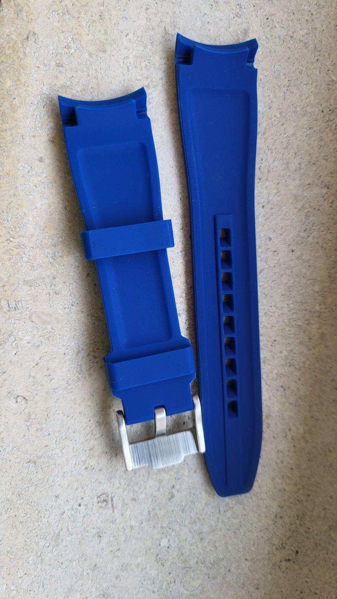 Bracelete silicone azul (Nova)