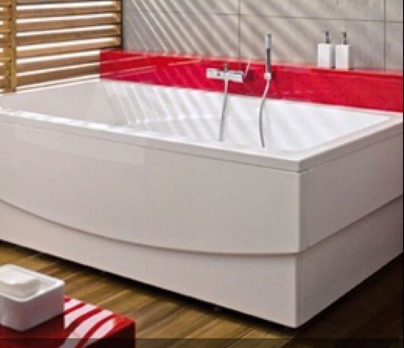 Ціну знижено! Ванна акрилова PoolSpaFantasy 185x115 прямокутна на рамі