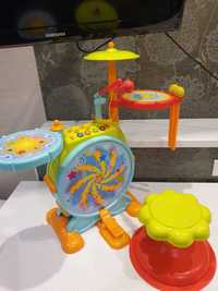 Музична інтерактивна іграшка Lov Toys. Барабани, мікрофон та стілець