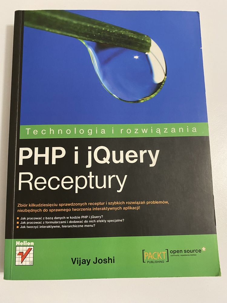 Książka PHP i jQuery. Receptury - Vijay Joshi