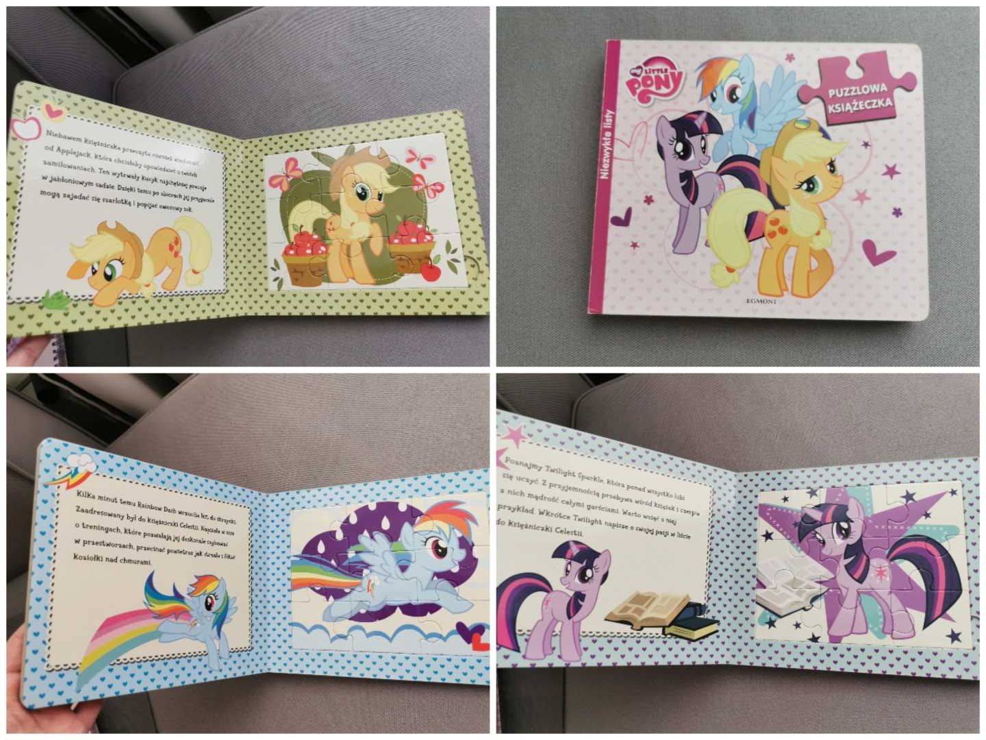 My Little Pony 5 szt, książka, puzzle, rysowanie szablony