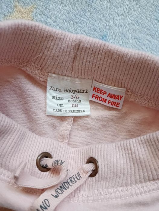 Spodnie spodenki dziewczęce dziecięce Zara babygirl Rozmiar 68