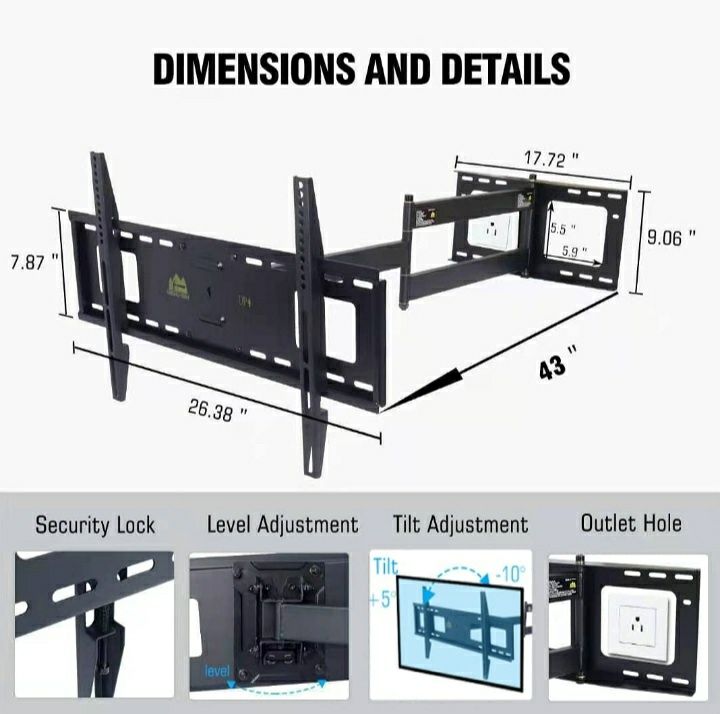 Uchwyt stojak do telewizora 37-80" 105 cm Forging Mount