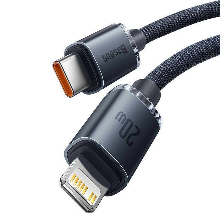 Kabel Baseus Crystal USB-C Lightning 20W PD Szybkie Ładowanie iPhone