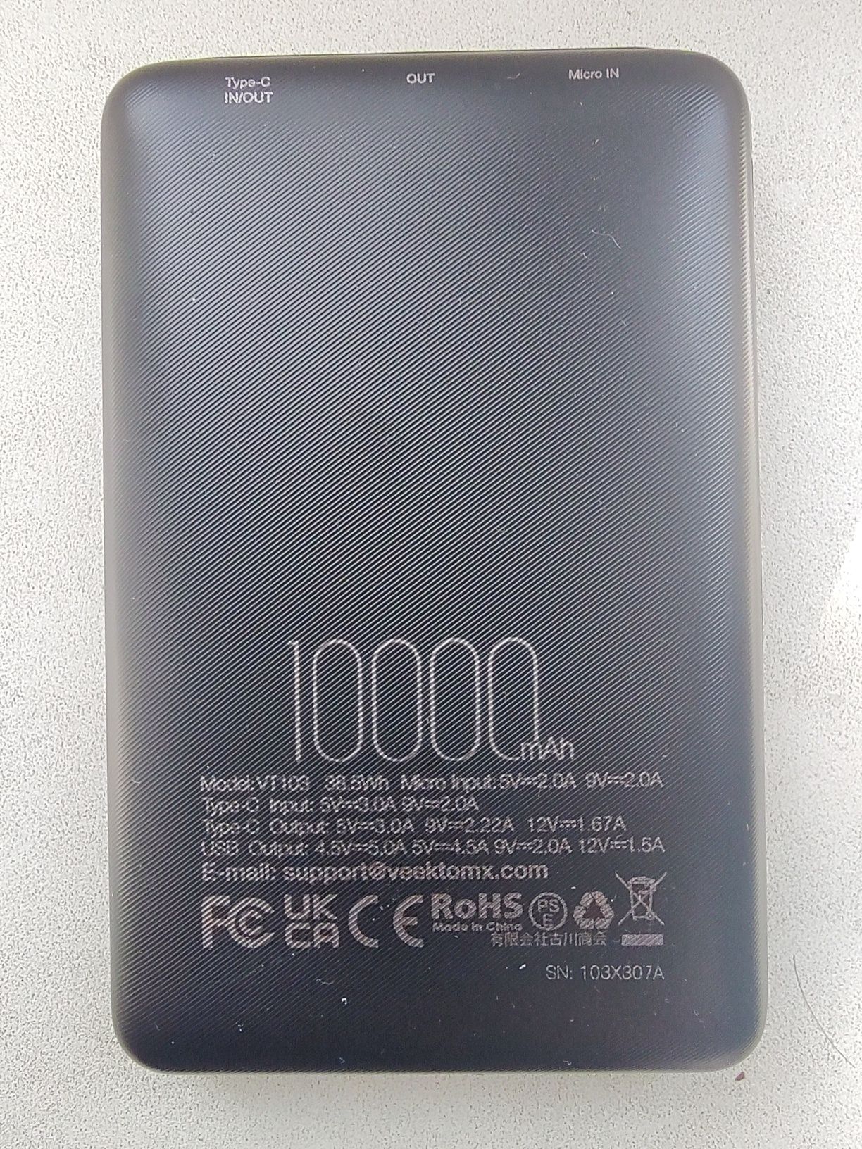 Повербанк Veektomx Mini  10000 mAh, гарантія