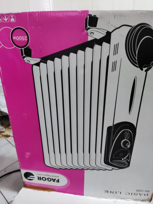 Aquecedor óleo Fagor 2500w
200