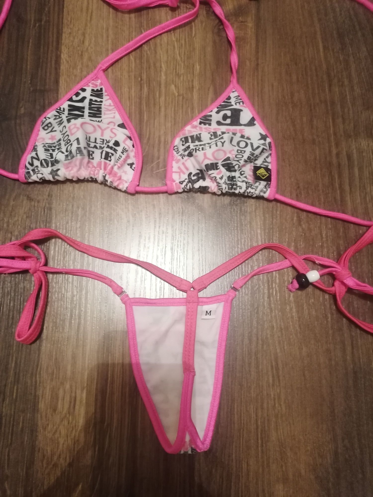 Bikini majtki stringi komplet