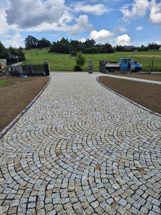 Układanie KOSTKI granitowej i betonowej #BrukFamily