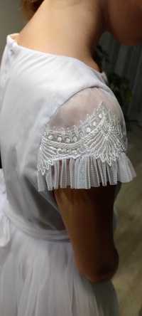Sukienka komunijna biała 164