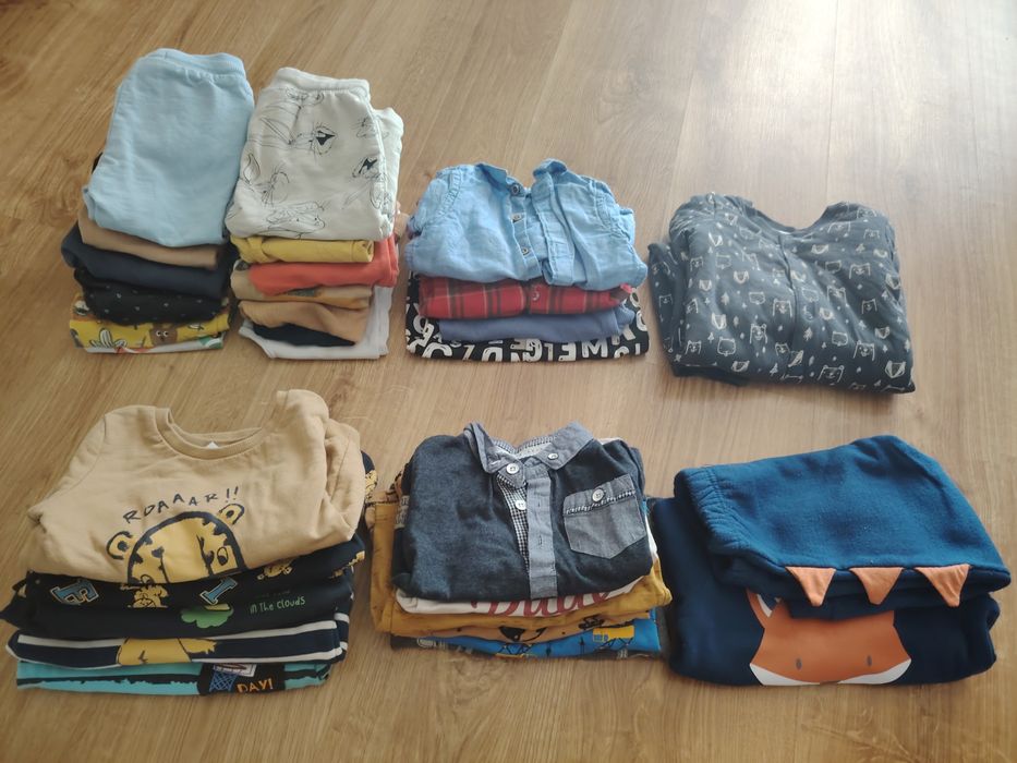 Mega paka JESIEŃ Ubrania chłopięce rozm 80 stan b. dobry