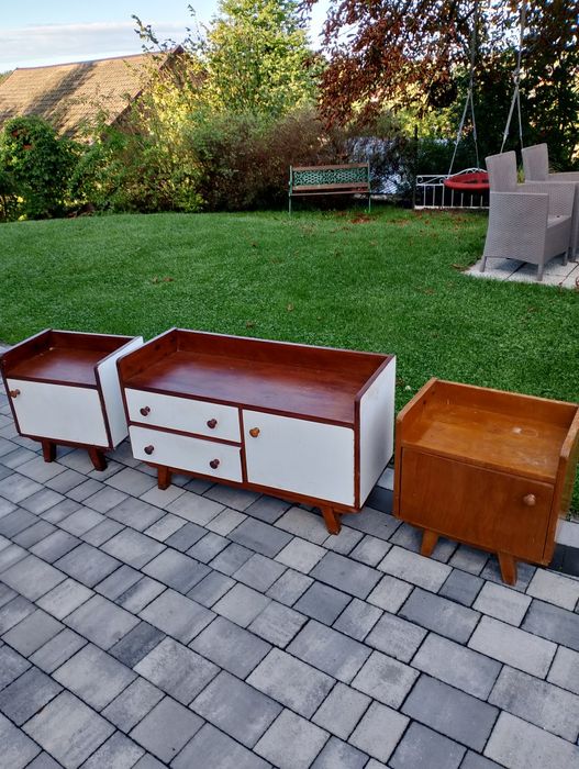 Stary drewniany zestaw