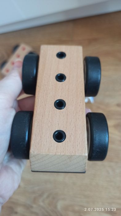 Auto 2 szt. IKEA Lillabo drewniane