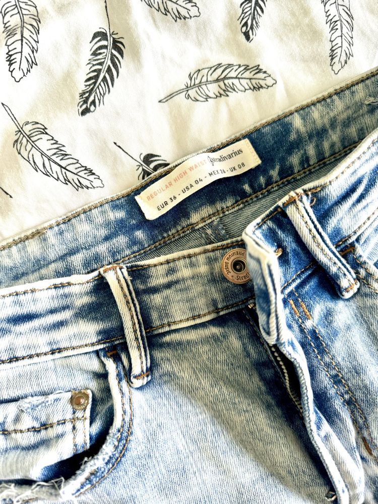 Jeansy rurki Stradivarius 36