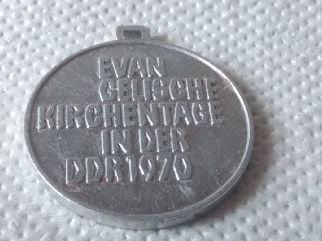 Medal DDR NRD 1970 Dni kościoła protestanckiego w DDR