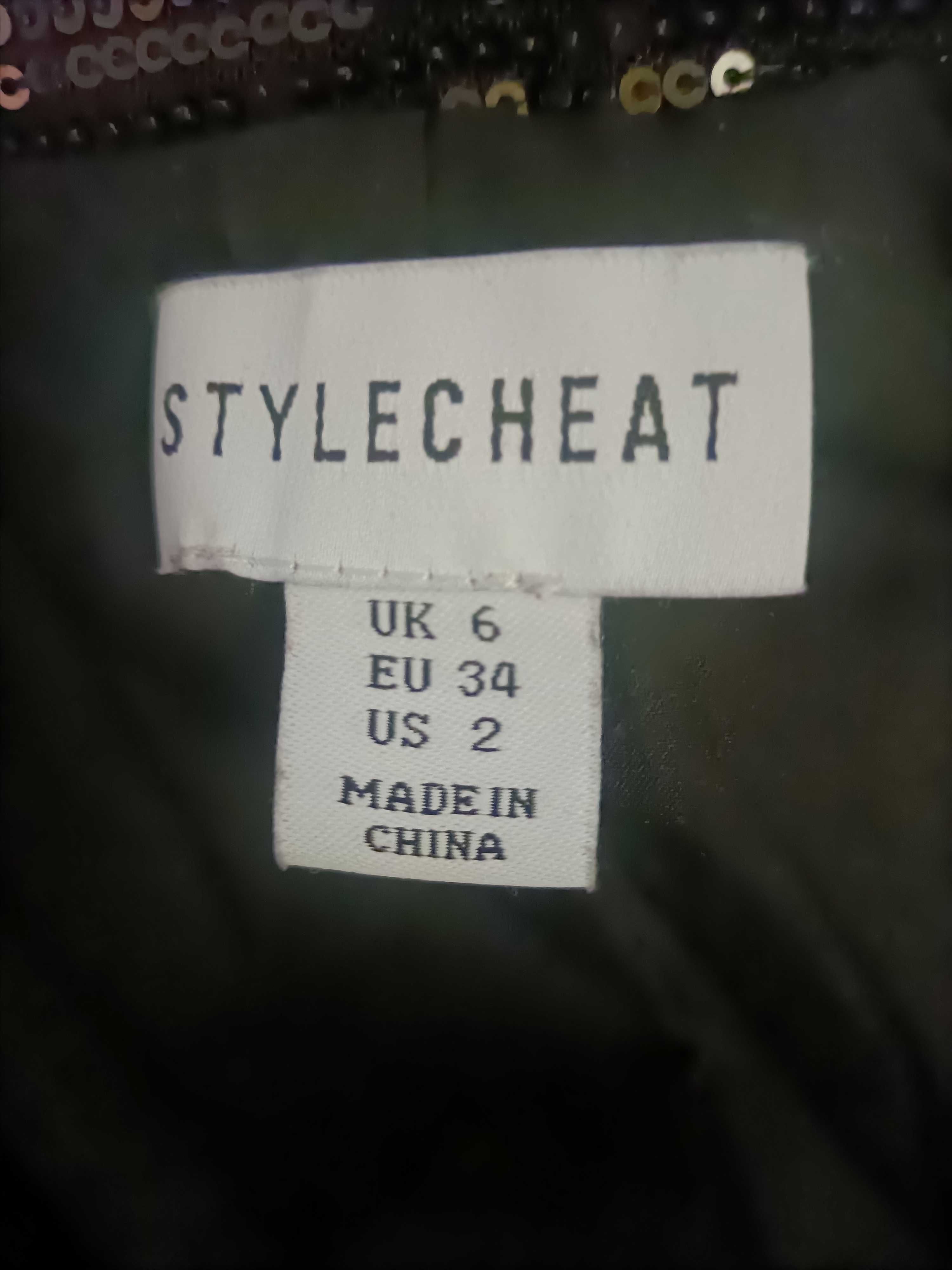 Stylecheat marynarka z cekinami czarna XS