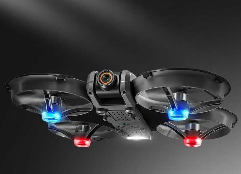 Dron kontroler LCD 2 kamery silnik bezszczotkowy 145G WIFI 2x AKU