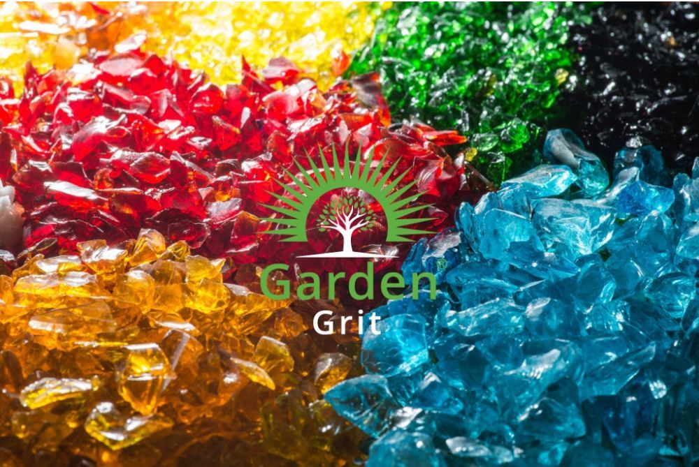 Grysy szklane w kolorze zielonym, dekoracyjne szkło ogrodowe 5kg