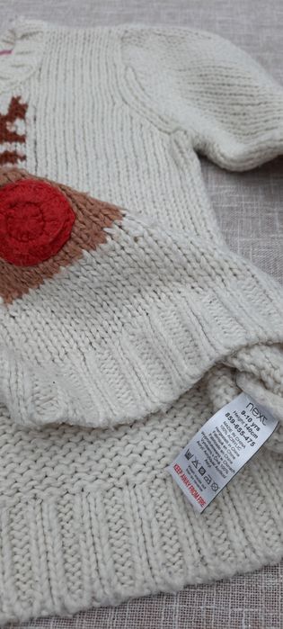 Swetr świąteczny dla dziewczynki Next 140 cm