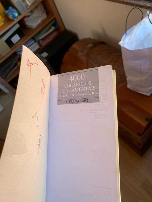 Livro 4000 vocábulos fundamentais de inglês e gramática