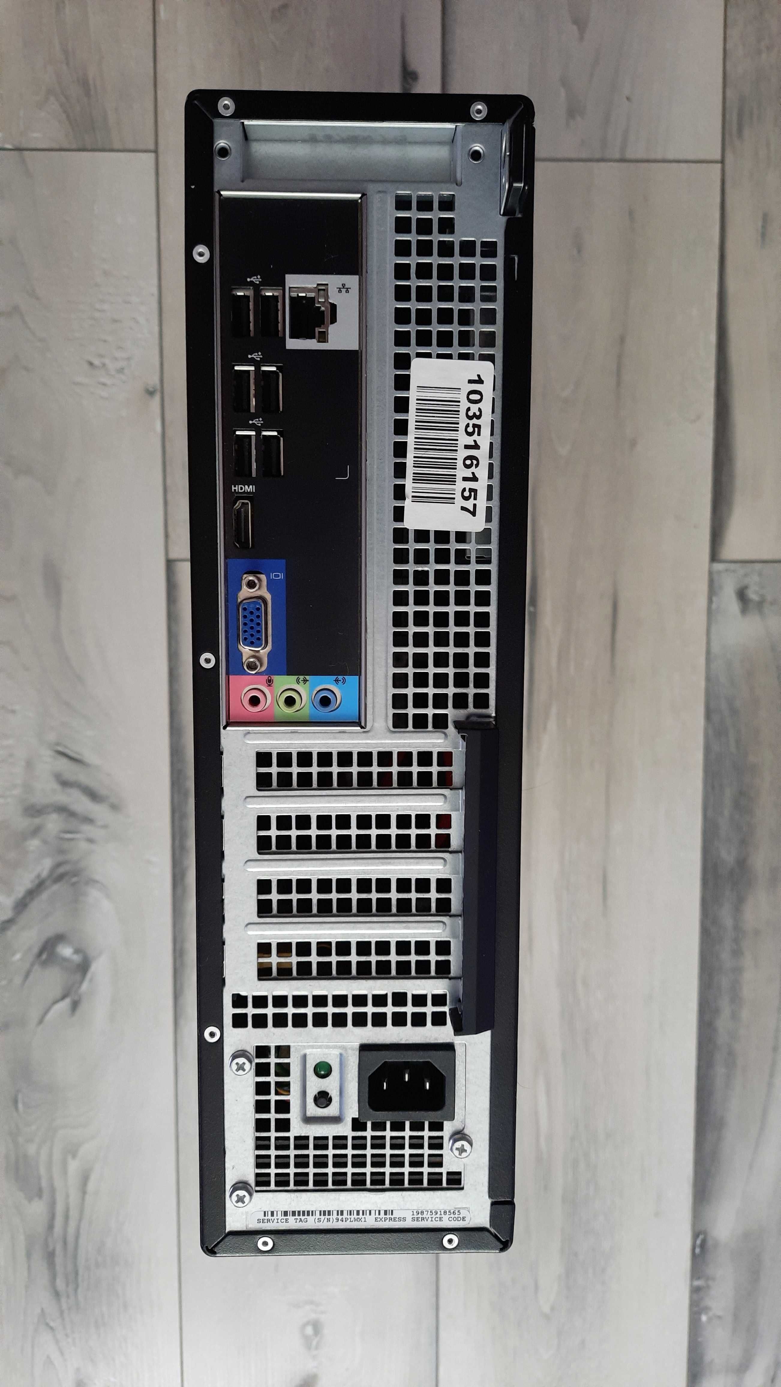 Komplet, komputer Dell 3010, monitor 22 cal, mysz, klawiatura, kable