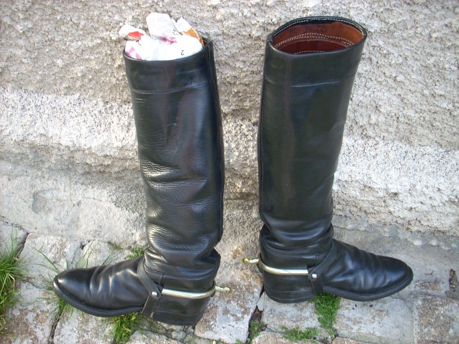 botas de equitação