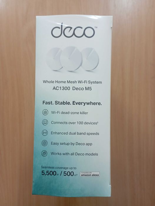 Роутер/маршрутизатор Wi-fi TP-Link Deco M5 AC1300 (3-pack), 3 - модуля