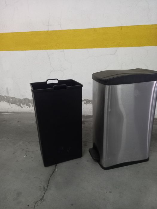 Caixote de lixo usado