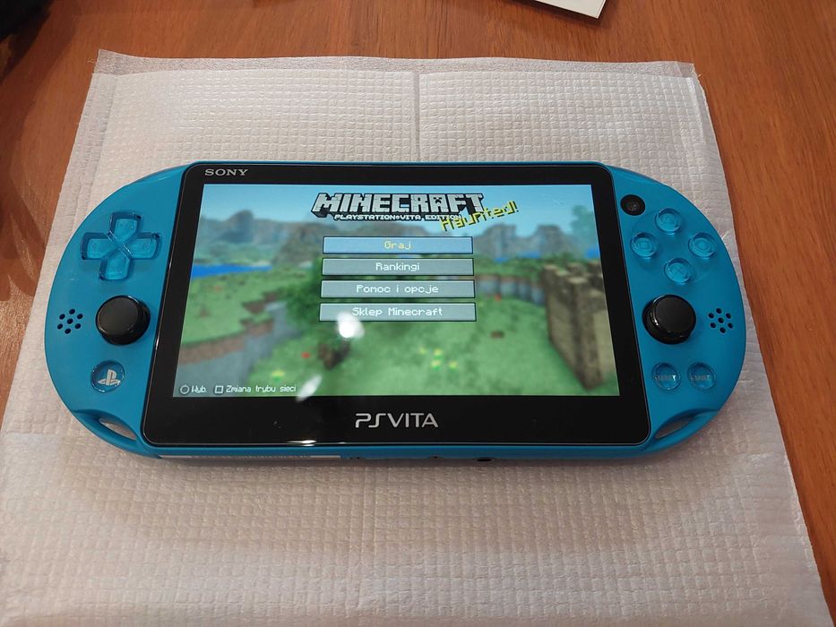Konsola Sony PS Vita AQUA BLUE + karta 8 gb + gry